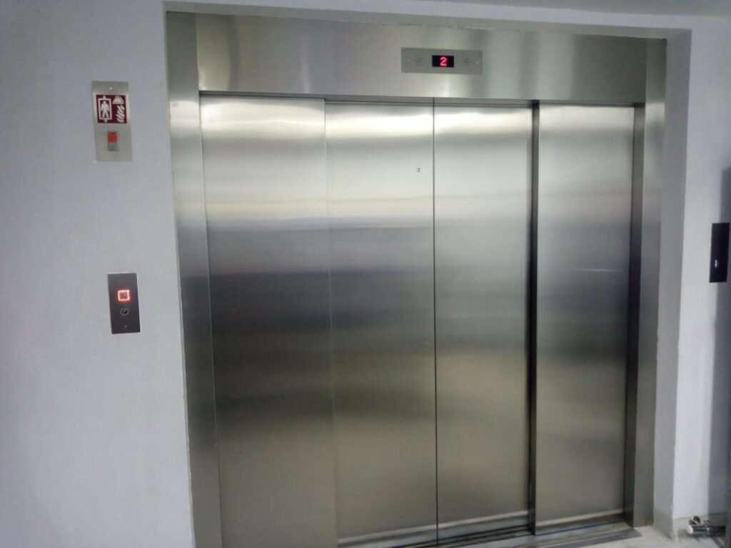 Commercial passenger elevator installation in Pakistan by Mechano Elevator